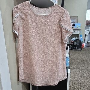 Women's Pink Patterned Top